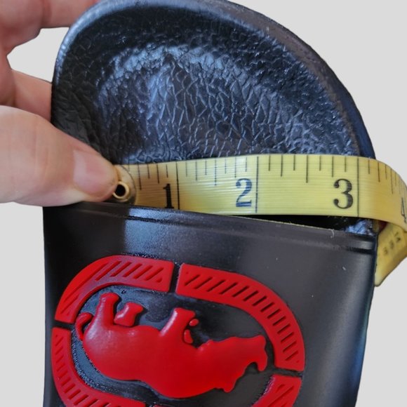 NWOT Youth ECKO UNLTD 3BLACK POOL BEACH SLOP ONS Size 5 - Picture 7 of 8